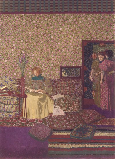 Prywatność. Dekoracja dla Biblioteki Dr. Vaquez autorstwa Edouard Vuillard