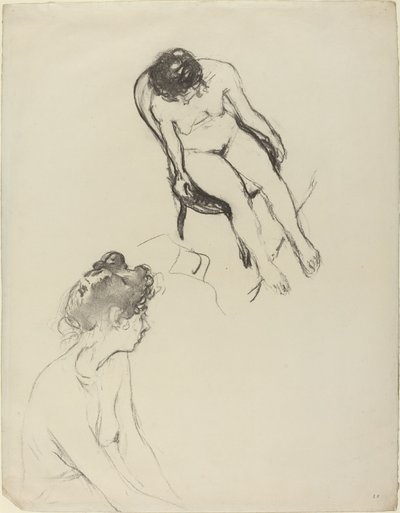 Dwa badania nagich postaci autorstwa Edouard Vuillard