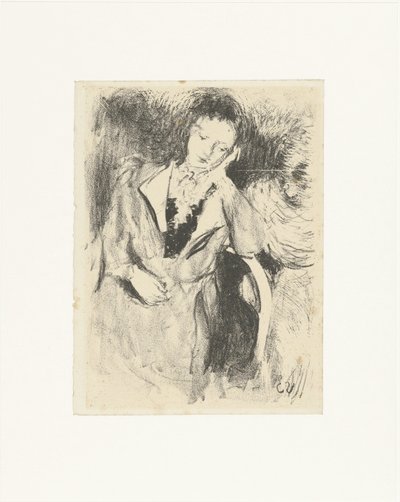 Kobieta siedzi na krześle Jeune femme accoudée autorstwa Edouard Vuillard