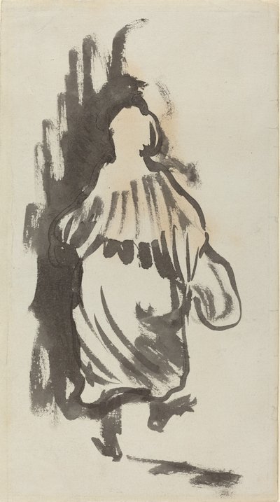 Idąca postać widziana z tyłu, c. 1894. autorstwa Edouard Vuillard