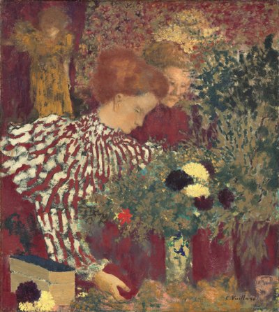 Kobieta w sukience w paski, 1895. autorstwa Edouard Vuillard