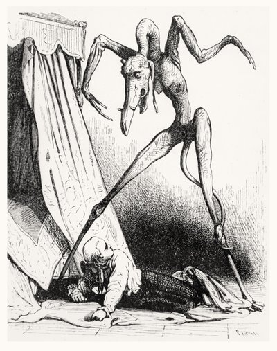 Ilustracja do Zakochanego Diabła, 1845 autorstwa Edouard de Beaumont