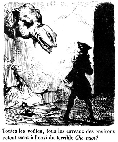 Ilustracja do powieści „Zakochany diabeł” Jacquesa Cazotte autorstwa Edouard de Beaumont