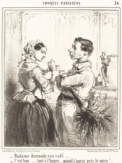 Madame prosi o kawę autorstwa Edouard de Beaumont