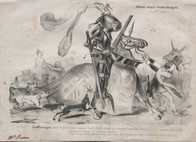 Maniery anglo-rycerskie, 1839. autorstwa Edouard de N___