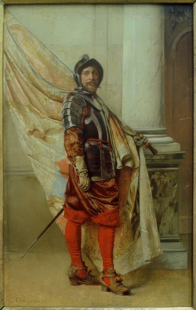 Osoba niosąca flagę autorstwa Eduard Charlemont