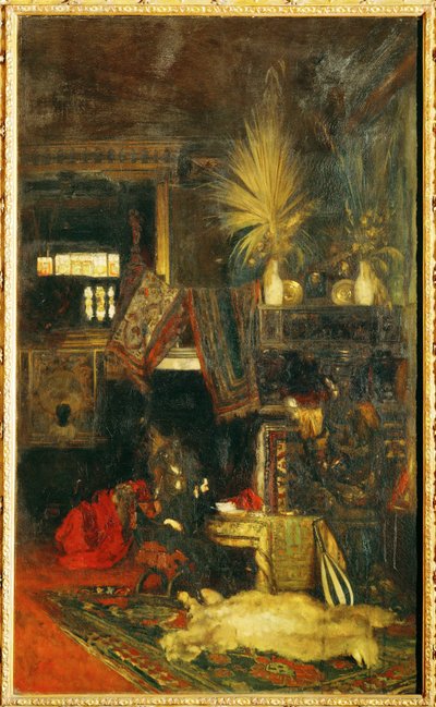 Malarz Hans Makart w swojej pracowni ... (obraz na płótnie) autorstwa Eduard Charlemont