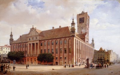 Ratusz w Thorn autorstwa Eduard Gaertner