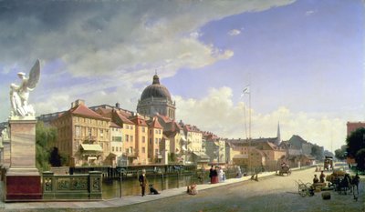 Wolność zamku od Schlossbruecke, Berlin autorstwa Eduard Gärtner