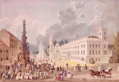 Hochfürstl. Pałac na Schlossplatz autorstwa Eduard Gurk