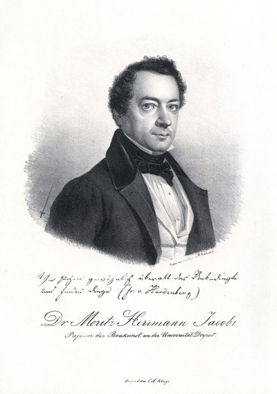 Portret Moritza Hermanna von Jacobi 1801-1874, 1837. autorstwa Eduard Hau