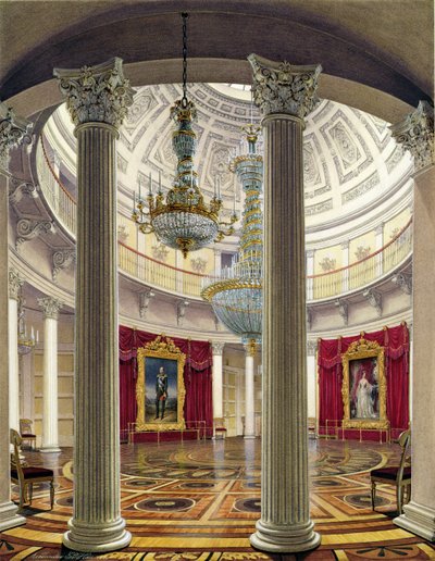 Rotunda, Pałac Zimowy, 1862 autorstwa Eduard Hau