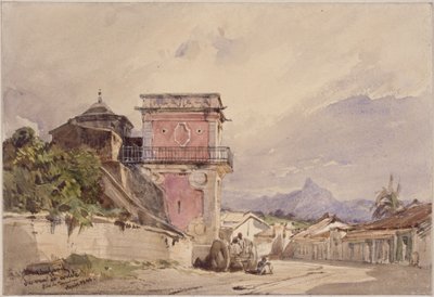 Fontanna przy Rua do Conde. Rio de Janeiro autorstwa Eduard Hildebrandt