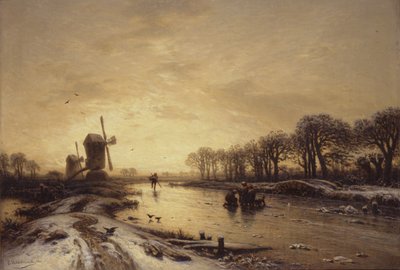 Spreewald zimą autorstwa Eduard Hildebrandt