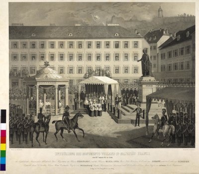 Odsłonięcie pomnika Franciszka I Graz: odsłonięcie pomnika autorstwa Eduard Kaiser