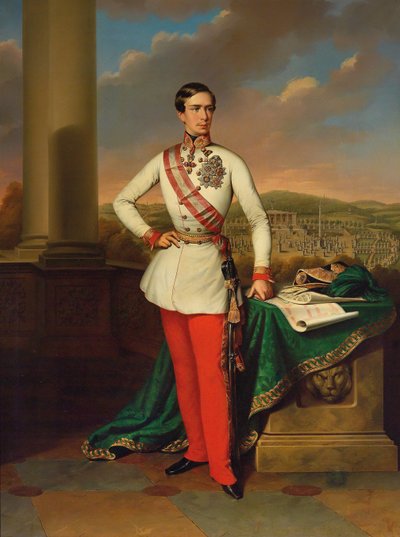 Portret cesarza Franciszka Józefa I Austrii, 1853. autorstwa Eduard Klieber