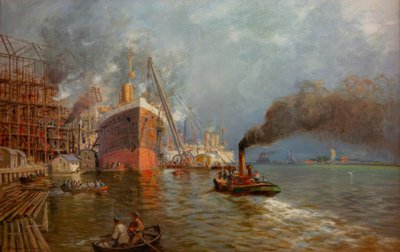 Stocznia Szczecińska Vulcan autorstwa Eduard Krause Wichmann