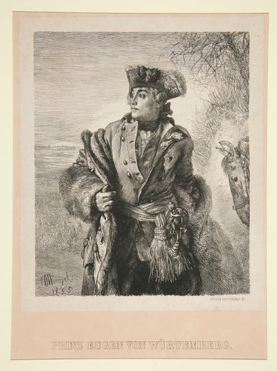 Portret księcia Eugeniusza von Wurtemberg autorstwa Eduard Kretzschmar
