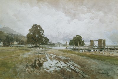Na drewnianej grabi autorstwa Eduard Peithner von Lichtenfels
