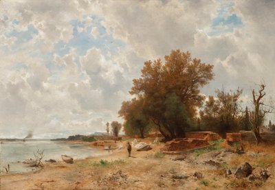 Brzeg Dunaju w Prater autorstwa Eduard Peithner von Lichtenfels