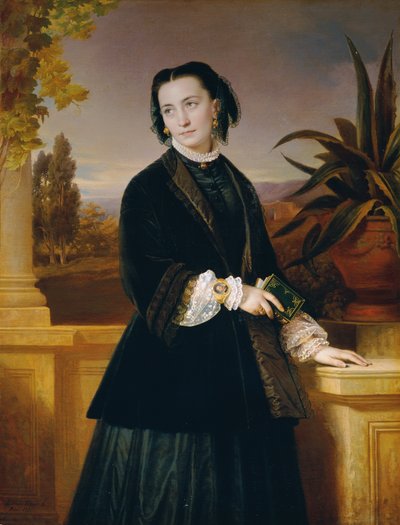 Auguste Engerth, żona artysty autorstwa Eduard Ritter von Engerth