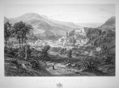 „Baden Baden”, XIX wiek autorstwa Eduard Willman
