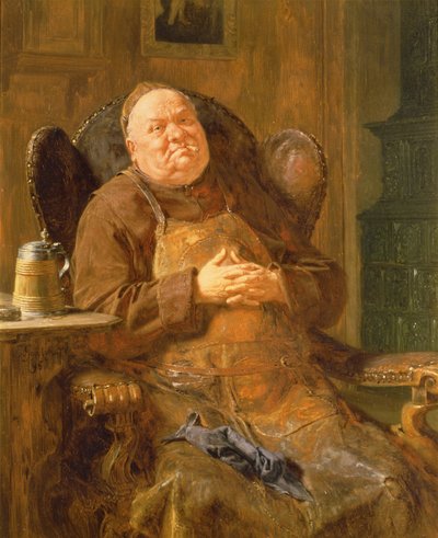 Cichy dym, 1895 autorstwa Eduard von Grutzner