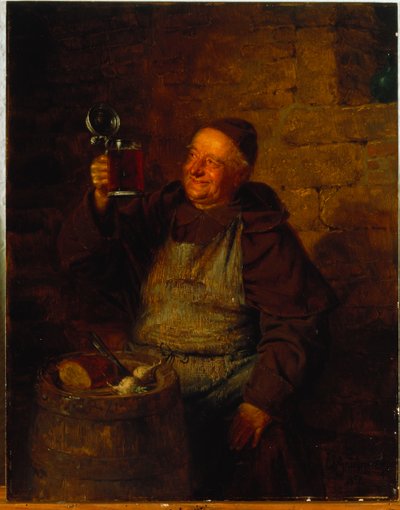 W klasztornym ogrodzie autorstwa Eduard von Grutzner