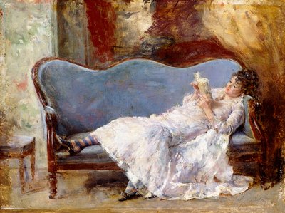 Pani czytająca, autorstwa Eduardo Leon Garrido