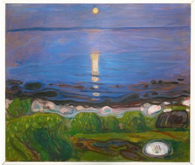 Letnia noc na plaży (obraz) autorstwa Edvard Munch