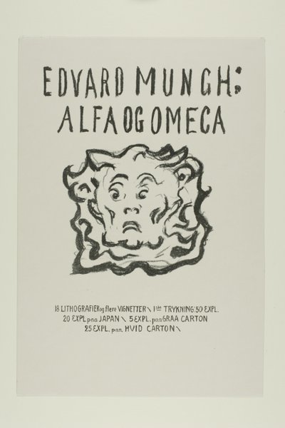 Alpha and Omega:Strona tytułowa autorstwa Edvard Munch