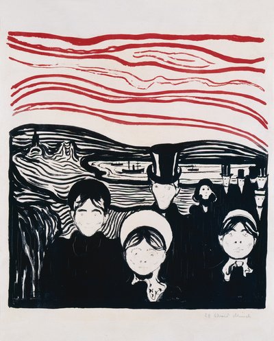 uczucie strachu autorstwa Edvard Munch