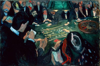 Przy stole do ruletki w Monte Carlo autorstwa Edvard Munch