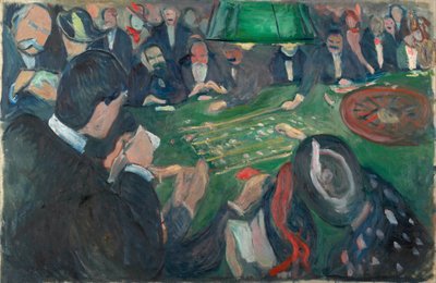 Przy stole do ruletki w Monte Carlo par Munch, Edvard (1863-1944). Olej na płótnie, format : 74x116 autorstwa Edvard Munch