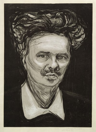 August Strindberg autorstwa Edvard Munch