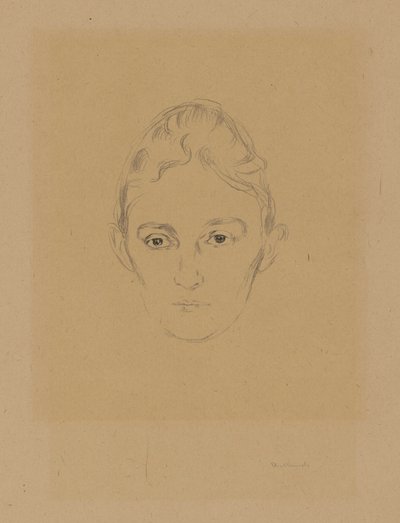 Z albumu „Z domu Maxa Linde’a”: Marie Linde autorstwa Edvard Munch