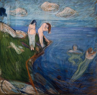 Kąpiące się kobiety autorstwa Edvard Munch