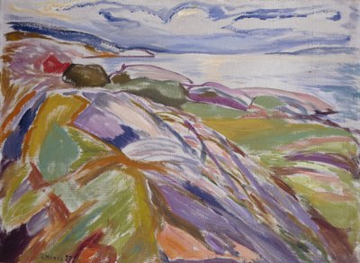 Krajobraz wybrzeża, Hvitsten autorstwa Edvard Munch
