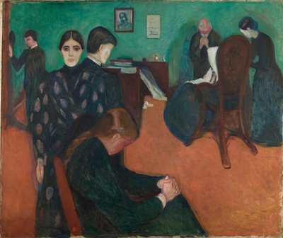 Śmierć w schowku autorstwa Edvard Munch
