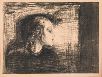 Chora dziewczyna autorstwa Edvard Munch