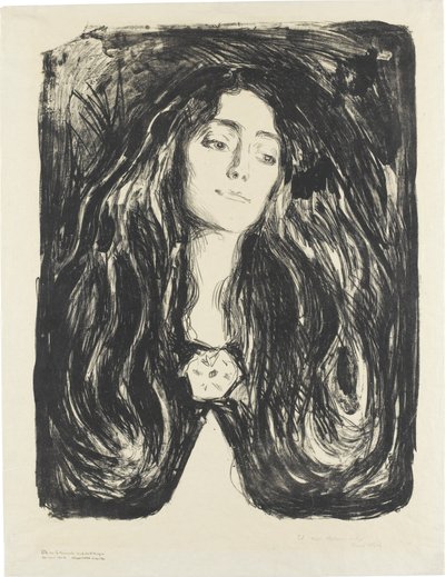 Broszka. Eva Mudocci autorstwa Edvard Munch