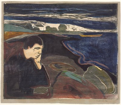 Wieczór, Melancholia I autorstwa Edvard Munch