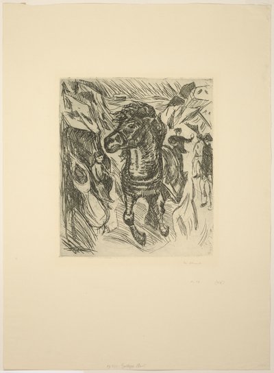 Galopujący koń autorstwa Edvard Munch