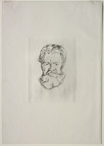 Głowa mężczyzny autorstwa Edvard Munch