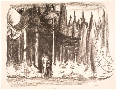 W lesie autorstwa Edvard Munch