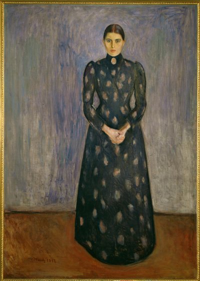 Inger Munch, siostra malarza (olej na płótnie) autorstwa Edvard Munch