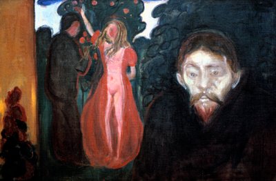 Zazdrość, 1895 autorstwa Edvard Munch