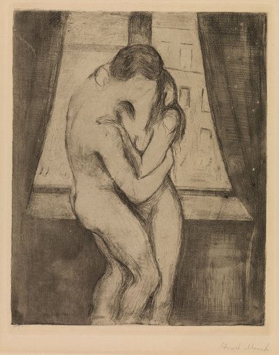 Pocałunek autorstwa Edvard Munch