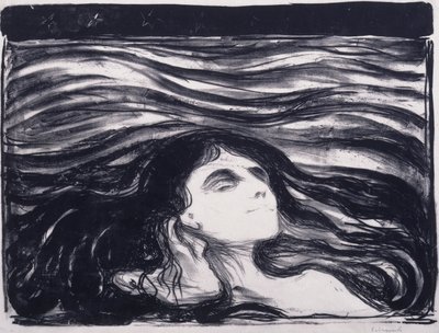 Kochankowie na falach autorstwa Edvard Munch