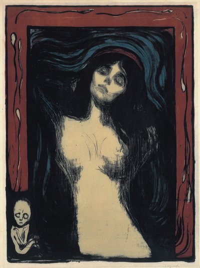 Madonna Kochająca Kobieta, 1895-1900 autorstwa Edvard Munch